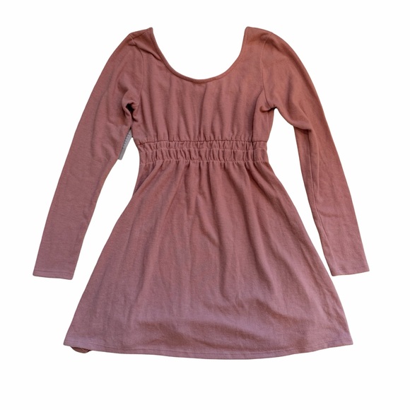 Velvet Torch Light Pink Long Sleeve Mini Dress – Size M - Picture 2 of 8